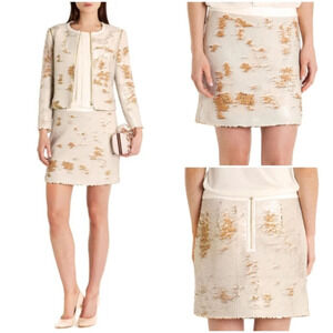 Ted BakerWomen's Natural Joleigh Sequin Mini Skirt‎